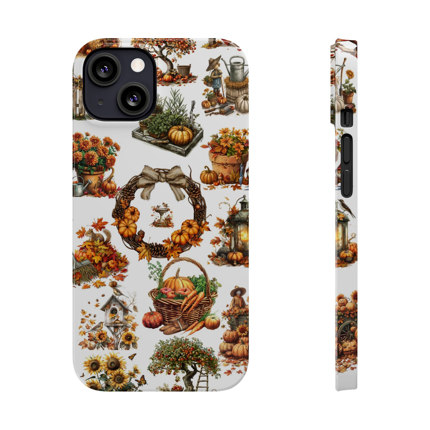 Fall Leaves Collage Slim Cute Phone Cases for Iphone | iPhone 15 Case | iPhone 15 Pro Max Case, Iphone 14, Iphone 14 Pro Max, Iphone 13, 12