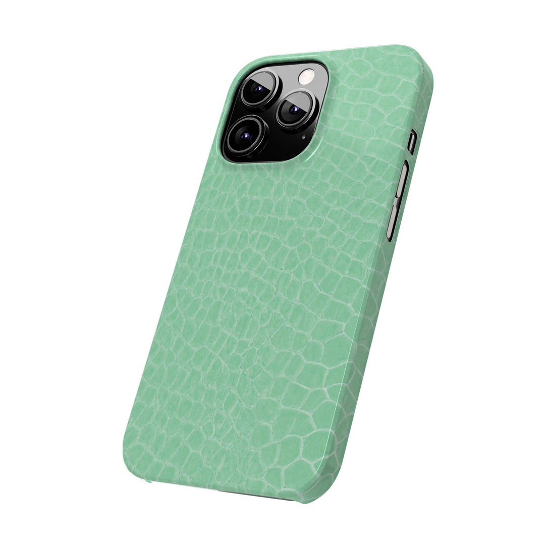 Slim Non Leather Mint Color Pattern Gift for Her Cute Phone Cases for Iphone 16 Pro Max | iPhone 15 Case | iPhone 15 Pro Max Case, Iphone 14, 13, 12, 11, 10, 8, 7 - Studio40ParkLane