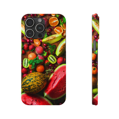 Slim Fall Fruit Collage Phone Cases for Iphone 16 | iPhone 15 Case | iPhone 15 Pro Max Case, Iphone 14, Iphone 14 Pro Max, Iphone 13, Slim Mom Dad Gift