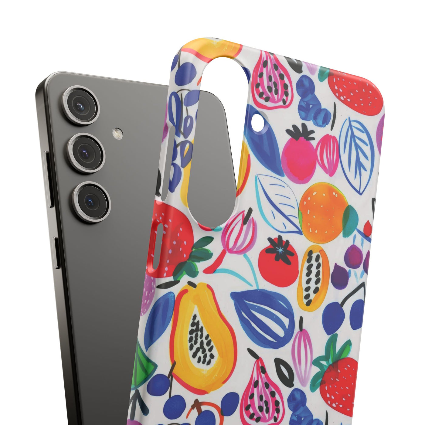 Snap Summer Fruit Gift for Her Cute Phone Cases for Samsung Galaxy S24, S23, S22, S21, S20, Plus, Ultra, Iphone 16, 15, 14, Pro and Max