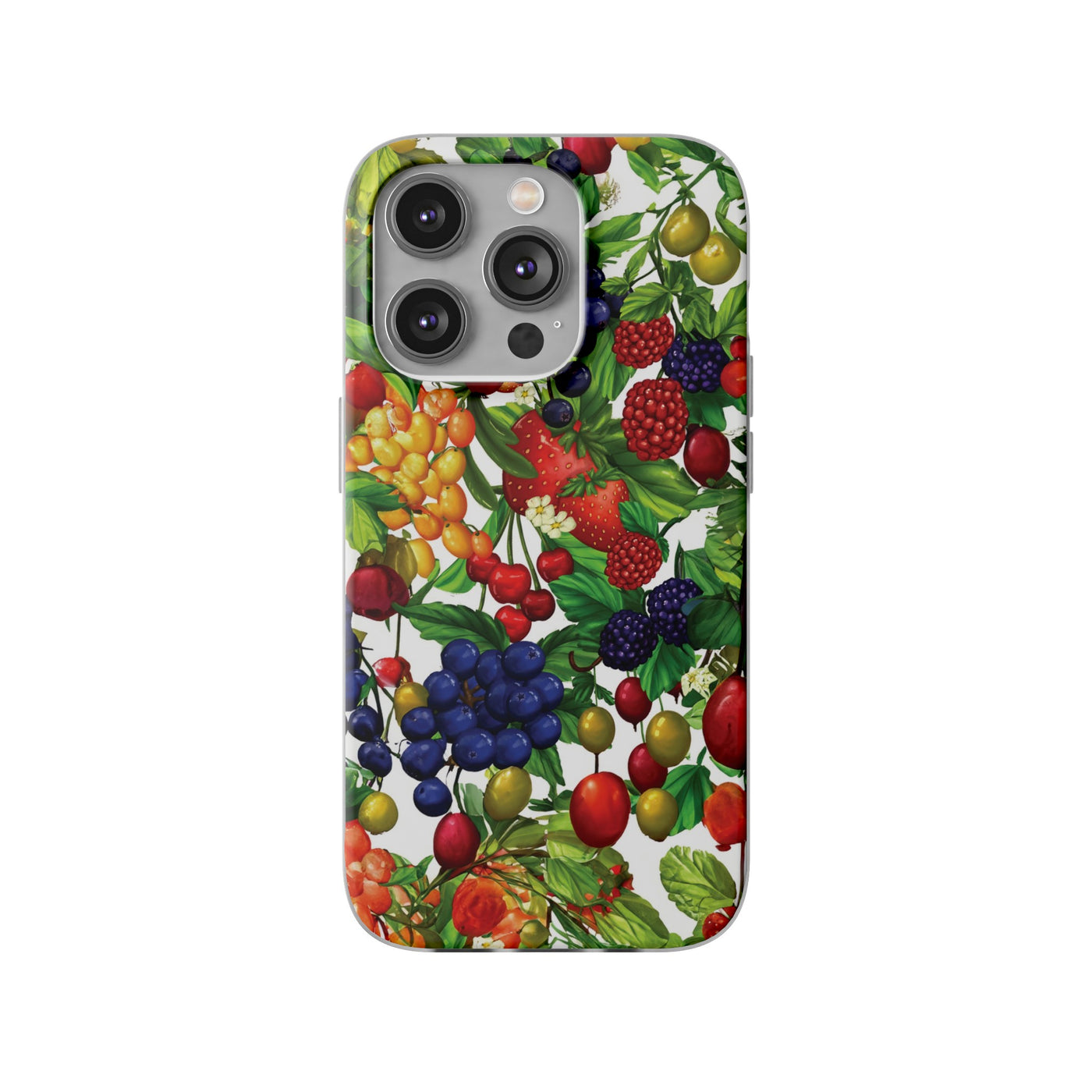 Cute Flexi Phone Cases, For Samsung Galaxy and Iphone, Summer Mixed Fruit, Galaxy S23 Phone Case, Samsung S22 Case, Samsung S21, Iphone 15, Iphone 14, Iphone 13