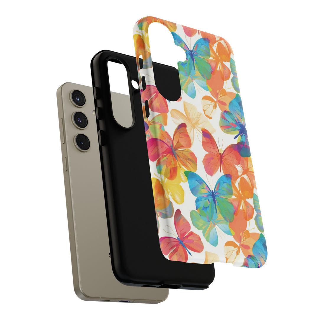 Cute Samsung Case | Cool Iphone Case | Summer Bright Butterflies, Samsung S24, S23, S22, S21, IPhone 15 Case | Iphone 14 Case, Iphone 13 Case - Studio40ParkLane