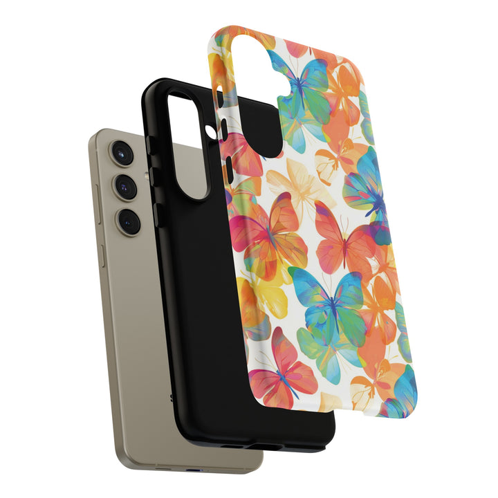 Cute Samsung Case | Cool Iphone Case | Summer Bright Butterflies, Samsung S24, S23, S22, S21, IPhone 15 Case | Iphone 14 Case, Iphone 13 Case - Studio40ParkLane
