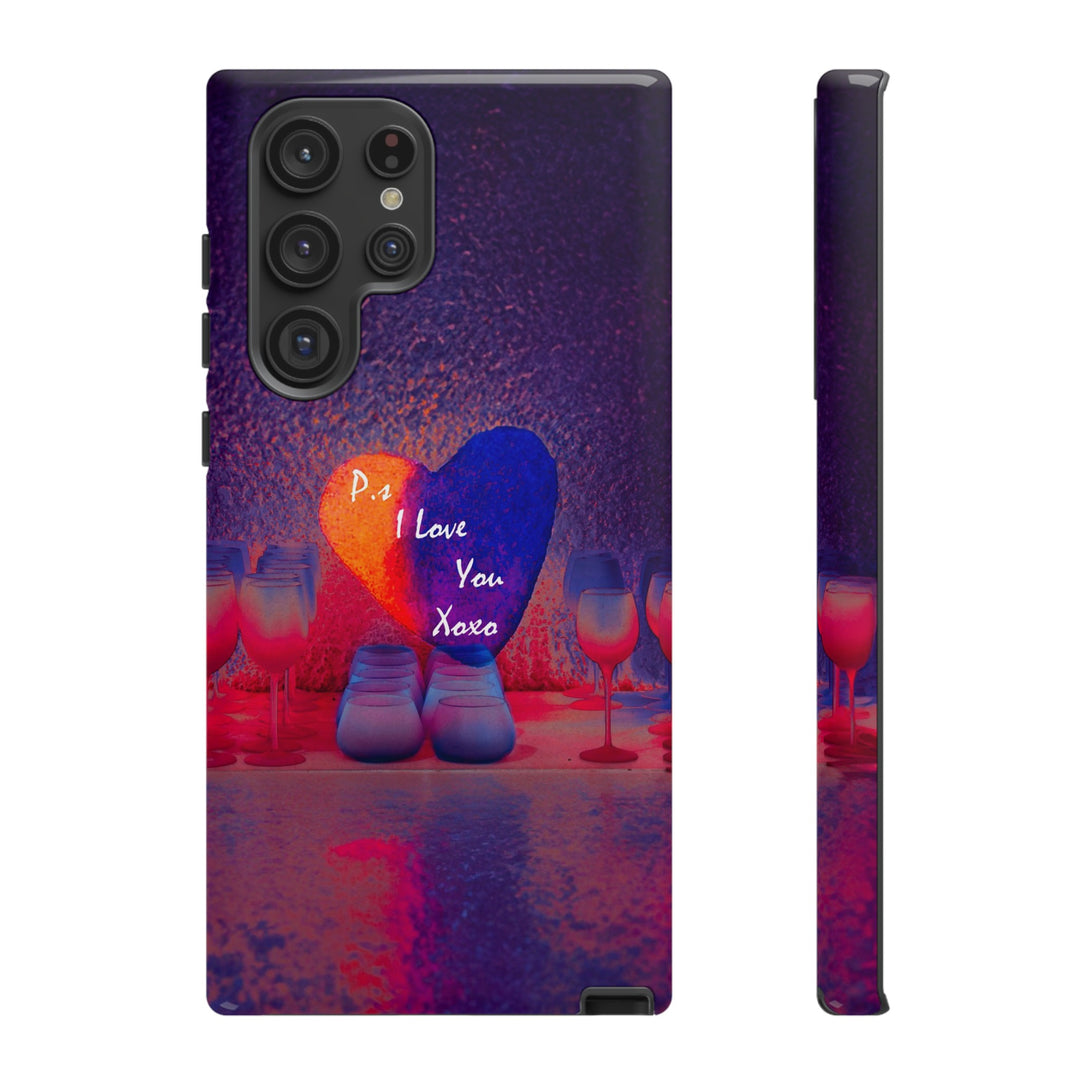 Cute Samsung Case | Cool Iphone Case | PS I love You - Heart, Samsung S24, S23, S22, S21, IPhone 15 Case | Iphone 14 Case, Iphone 13 Case - Studio40ParkLane