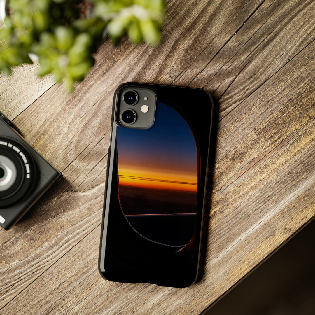 Slim Cute Phone Cases for Iphone - | iPhone 15 Case | iPhone 15 Pro Max Case, Iphone 14 Case, Iphone 14 Pro Max, Iphone 13, Airplane Window Sunset - Studio40ParkLane