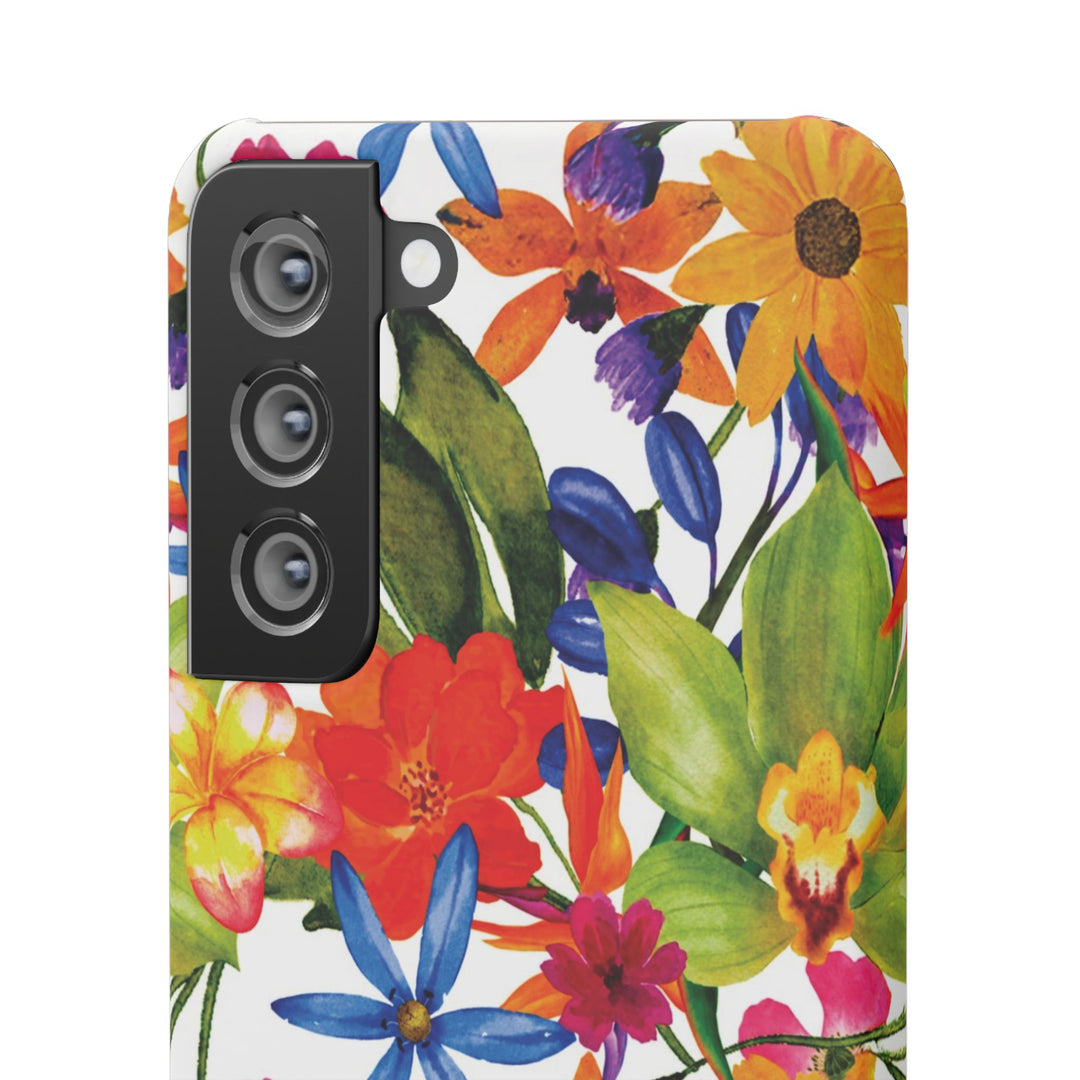 Sleek Snap Colorful Flowers Cute Phone Case for iPhone 16 15 14 13 12 11 X Xs Max Xr Pro Plus Samsung Galaxy S24 S23 S22 S21 S20 Note Ultra