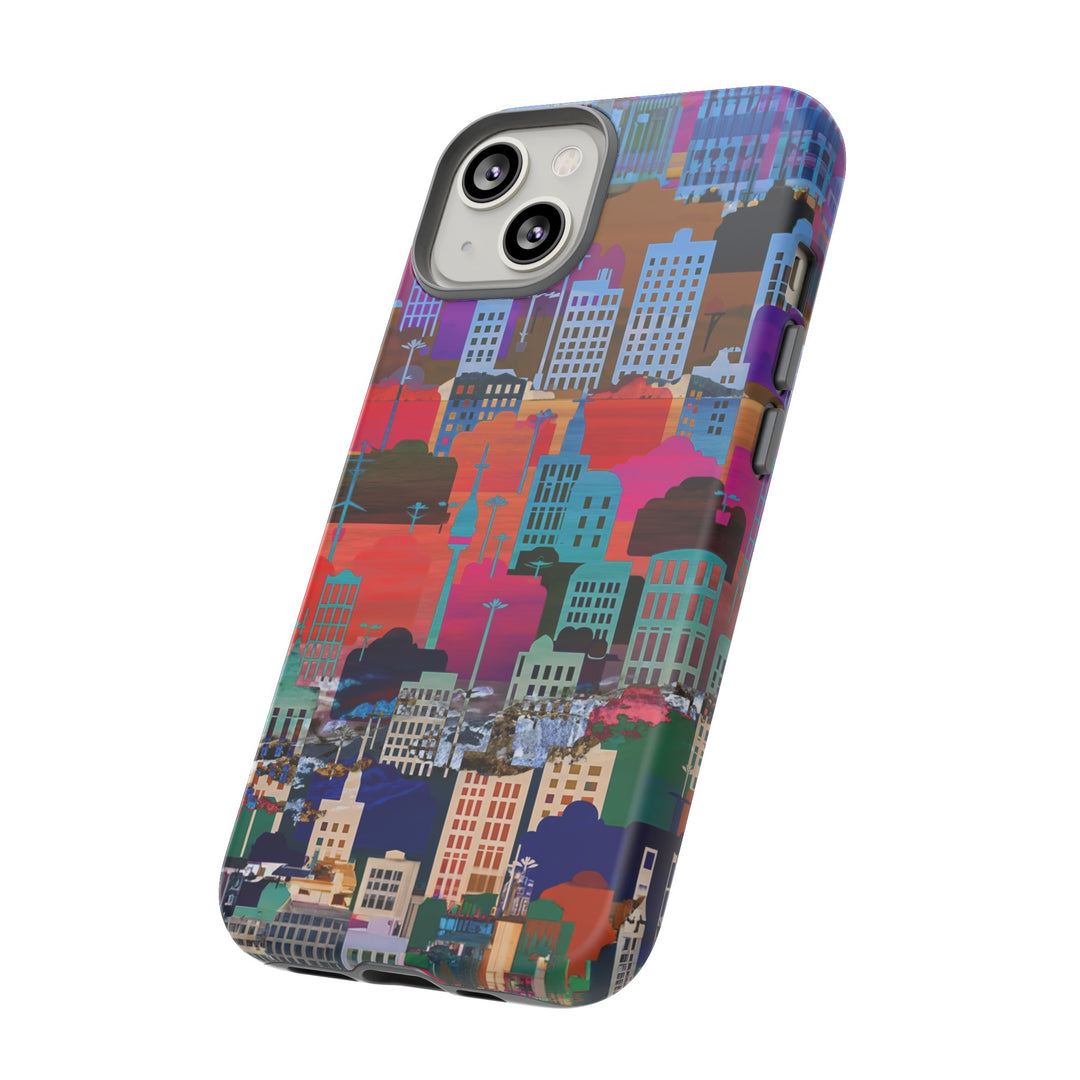 Cute Samsung Case | Cool Iphone Case | Summer City Skyline, Samsung S24, S23, S22, S21, IPhone 15 Case | Iphone 14 Case, Iphone 13 Case - Studio40ParkLane