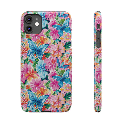 Slim Butterflies Flowers Gift for Her Cute Phone Cases for Iphone 16 Pro Max | iPhone 15 Case | iPhone 15 Pro Max Case, Iphone 14, 13, 12, 11, 10, 8, 7