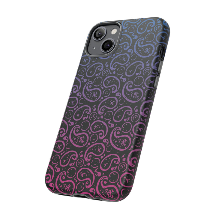 Cute IPhone Case | iPhone 15 Case | iPhone 15 Pro Max Case, Iphone 14 Case, Iphone 14 Pro Max Case IPhone Case for Art Lovers, Paisley Blue Pink - Studio40ParkLane