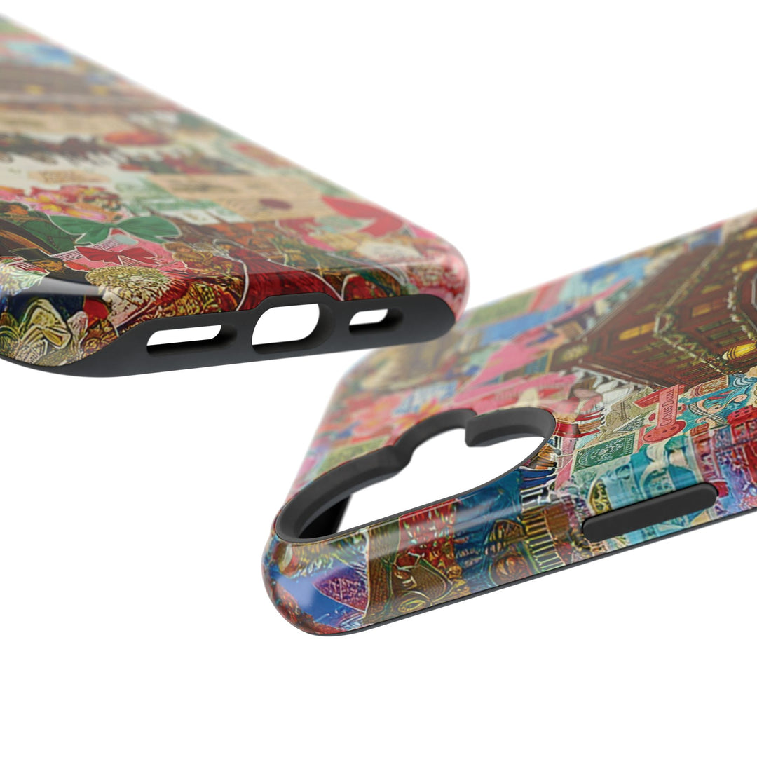Aesthetic Tough Magsafe London Coquette Collage Phone Case - For iPhone 17 Pro Max iPhone 16 Pro iPhone 15 Iphone 14 Plus 13 Pro 12 11 10 - Studio40ParkLane