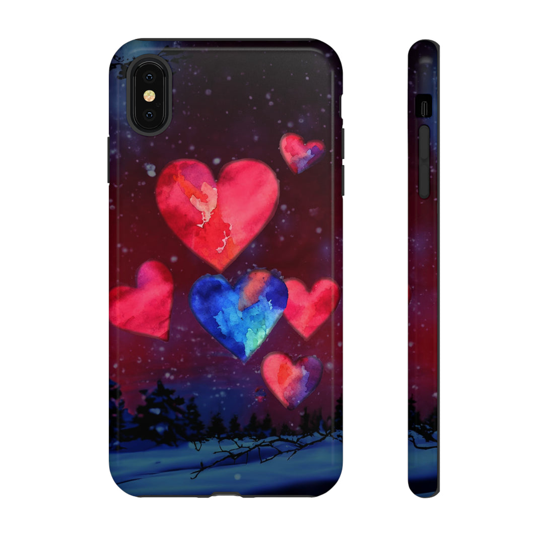 Cute IPhone Case | Rising Heart Love Night, iPhone 15 Case | iPhone 15 Pro Case, Iphone 14 Case, Iphone 14 Pro Max Case, Iphone 13 Case - Studio40ParkLane