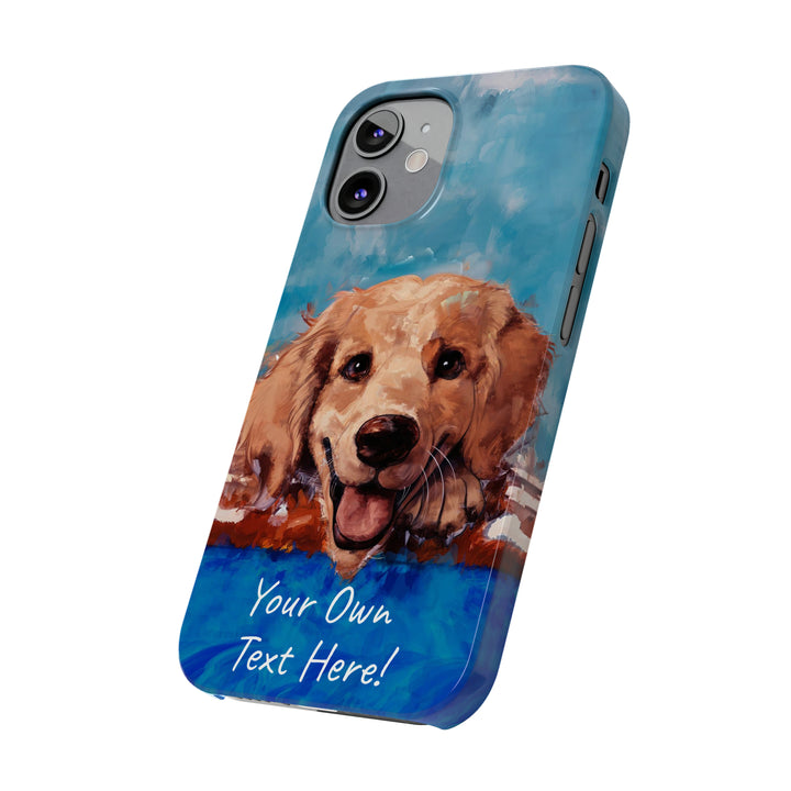 Slim Personalized Cute iPhone Cases - | iPhone 15 Case | iPhone 15 Pro Max Case, Iphone 14 Case, Iphone 14 Pro Max, Iphone 13, Golden Retriever Dog - Studio40ParkLane