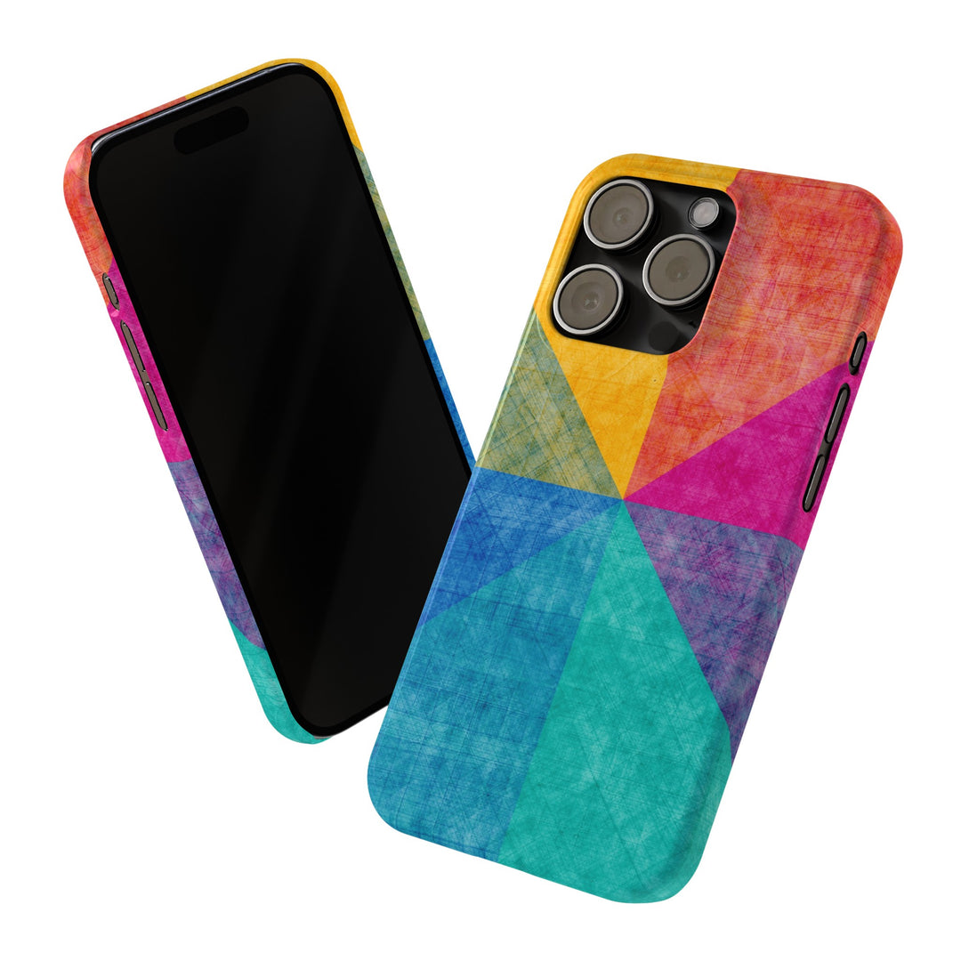 Slim Cute Phone Cases for Iphone | iPhone 15 Case | iPhone 15 Pro Max Case, Iphone 14, Iphone 14 Pro Max, Iphone 13, Abstract Colored Shapes - Studio40ParkLane