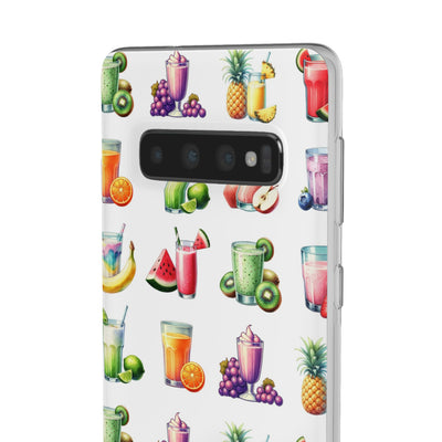 Cute Flexi Phone Cases, For Iphones and Samsung Galaxy Phones, Tropical Summer Fruit Cocktails, Galaxy S23 Phone Case, Samsung S22 Case, Samsung S21, Iphone 15, Iphone 14, Iphone 13