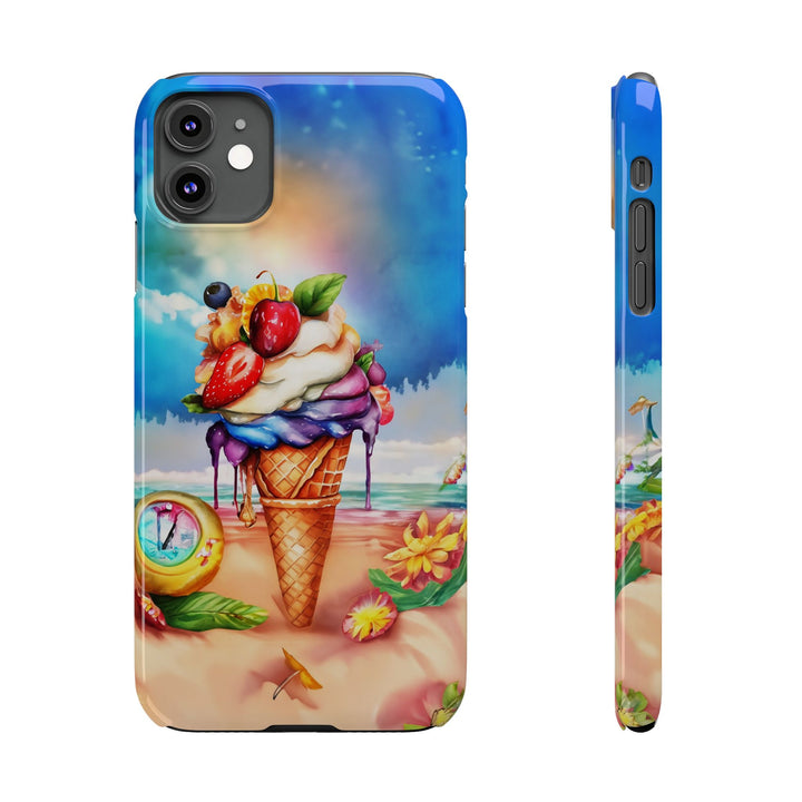 Slim Summer Ice Cream Cone Slim Cute Phone Cases for Iphone | iPhone 15 Case | iPhone 15 Pro Max Case, Iphone 14, Iphone 14 Pro Max, Iphone 13 - Studio40ParkLane