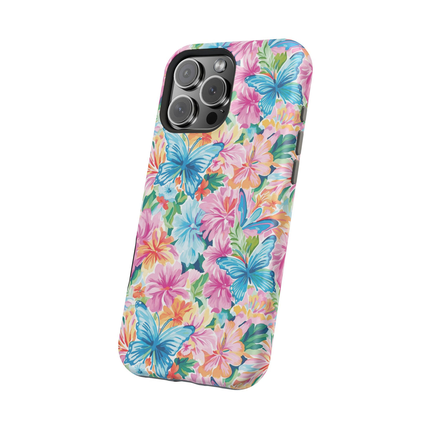 Butterflies Flowers Magsafe Cute Phone Case for Iphone Gift for Her, iPhone 16 Case iPhone 15 Pro Max Case, Iphone 14, Iphone 14 Pro Max, 13, 12