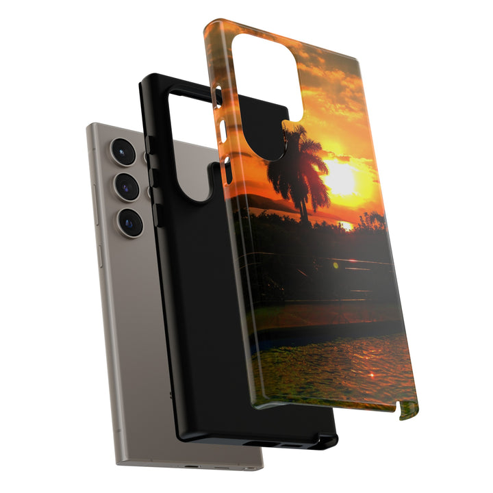 Cute Samsung Case | Cool Iphone Case | Summer Jamaica Pool Sunset, Samsung S24, S23, S22, S21, IPhone 15 Case | Iphone 14 Case, Iphone 13 Case - Studio40ParkLane
