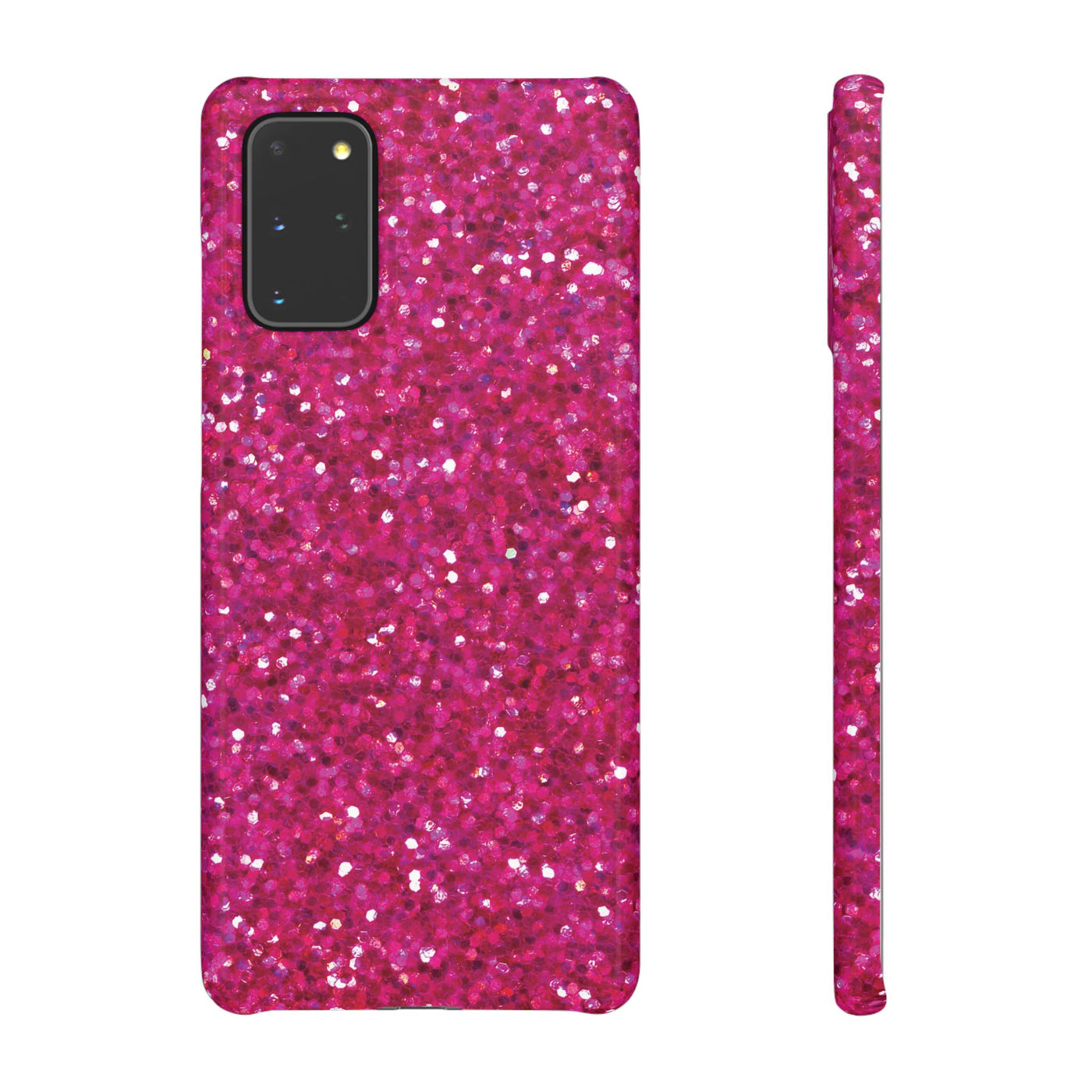 Snap Non-Glitter Muted Pink Play on "Faux" Glitter Effect Cute Phone Cases for Samsung and Iphone, 16, 15, 14, S24, S23, S22, S21, S20, Plus and Ultra