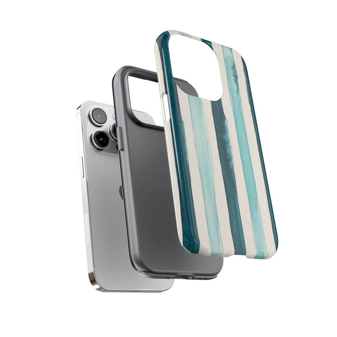 Tough Cute Green Stripes Phone Case, for IPhone 17 Pro Max | Iphone 17 Air, Iphone 16, IPhone 15, 14 13 12, Samsung Galaxy S26, S25, S24, S23