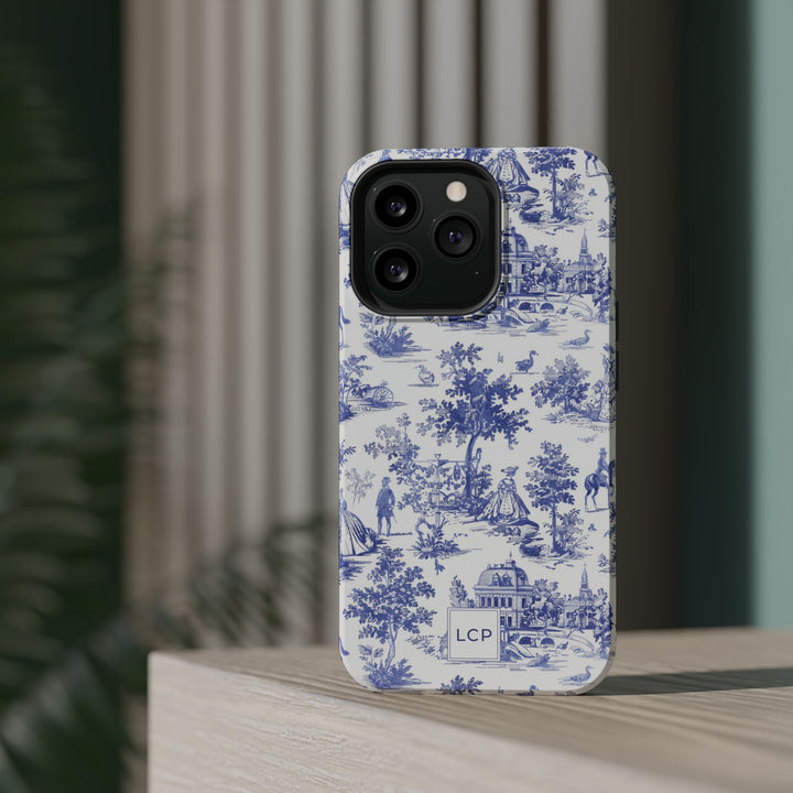 Custom Personalized French Toile Magsafe Phone Case for Iphone 18 - iPhone 17 Pro Max Air Plus 15 14 13 12 11, Samsung Galaxy Phone Cases - Studio40ParkLane