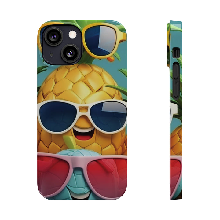 Slim Cute Phone Cases for Iphone - | iPhone 15 Case | iPhone 15 Pro Max Case, Iphone 14 Case, Iphone 14 Pro Max, Iphone 13, Summer Pineapple Fruit - Studio40ParkLane