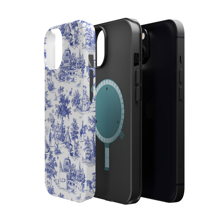Custom Personalized French Toile Magsafe Phone Case for Iphone 18 - iPhone 17 Pro Max Air Plus 15 14 13 12 11, Samsung Galaxy Phone Cases - Studio40ParkLane