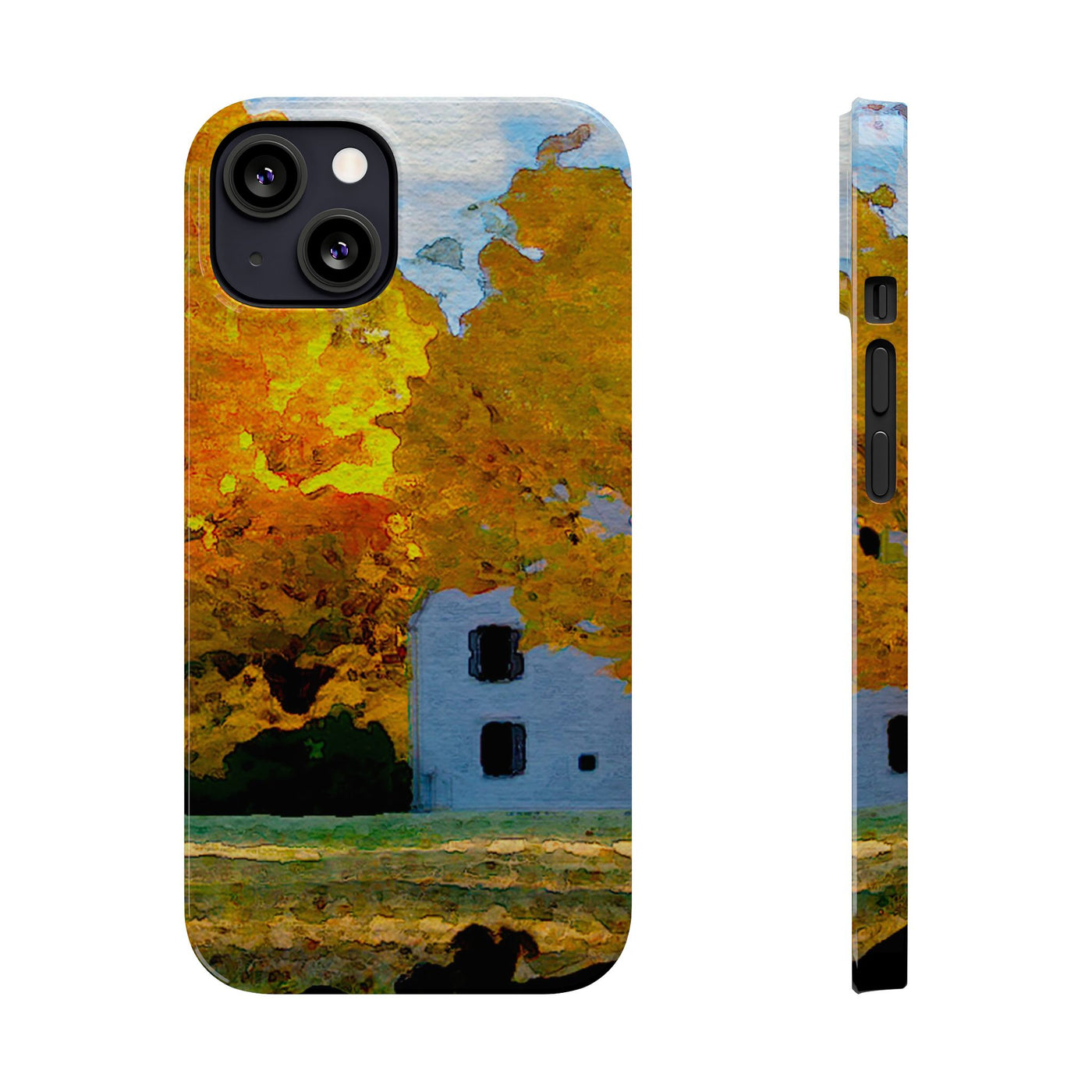 Slim Cute Phone Cases for Iphone - | iPhone 15 Case | iPhone 15 Pro Max Case, Iphone 14 Case, Iphone 14 Pro Max, Iphone 13, New England Fall Leaves