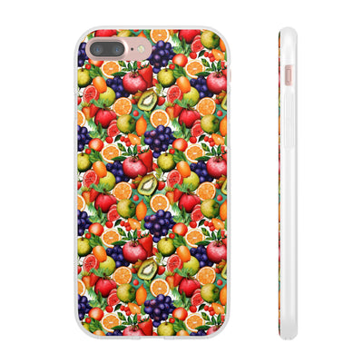 Cute Flexi Phone Cases, Summer Fruit Mix, Compatible with Samsung Galaxy S23, Samsung S22, Samsung S21, Samsung S20, Galaxy S20 Ultra