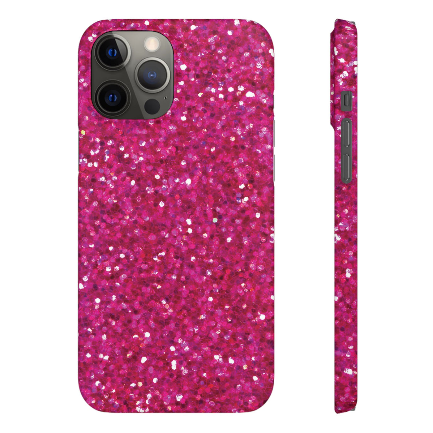 Snap Non-Glitter Muted Pink Play on "Faux" Glitter Effect Cute Phone Cases for Samsung and Iphone, 16, 15, 14, S24, S23, S22, S21, S20, Plus and Ultra