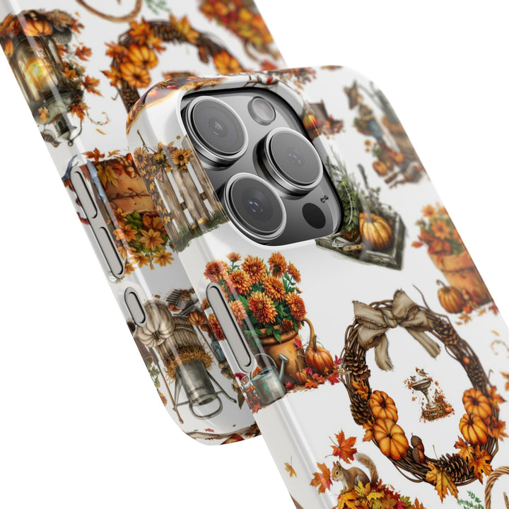 Slim Fall Leaves Collage Cute Phone Cases for Iphone | iPhone 15 Case | iPhone 15 Pro Max Case, Iphone 14, Iphone 14 Pro Max, Iphone 13, 12 - Studio40ParkLane