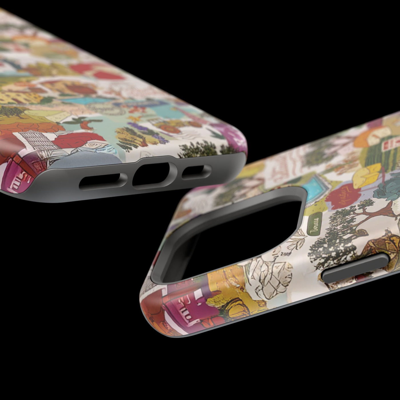 Italy Tuscany Coquette Collage Tough Magsafe Cute Phone Cases for Iphone | iPhone 17 Pro Max Case, Iphone 16, Iphone 15 14 13 12 11 10 9 - Studio40ParkLane