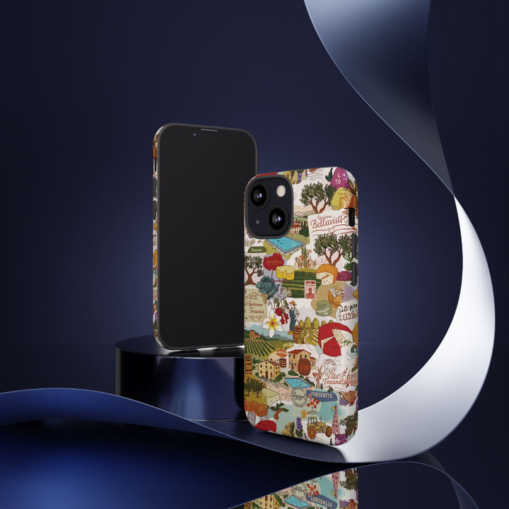 Italy Tuscany Coquette Collage Tough Premium Phone Case - For iPhone 17 Pro Max iPhone 16 Pro iPhone 15 Iphone 14 Plus 13 Pro 12 11 10 XR - Studio40ParkLane