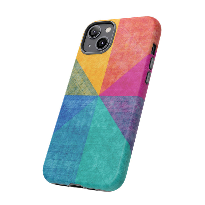 Impact Resistant, Colored Shapes, Cute Phone Cases for Samsung S24, S23, S22, S21, IPhone 15 pro Iphone 14 pro Iphone 13 IPhone 12 Iphone 11 - Studio40ParkLane