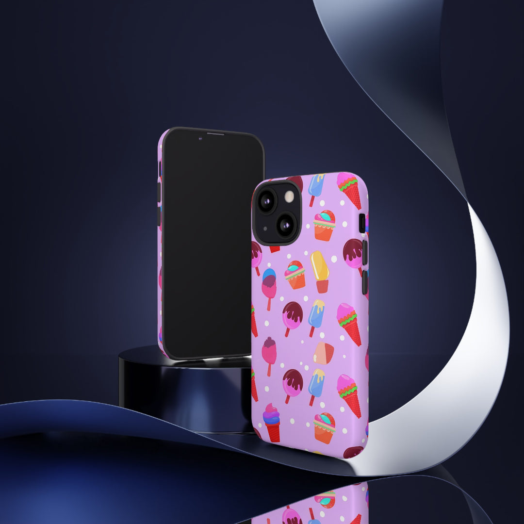 Cute Samsung Case | Cool Iphone Case | Summer Pink Ice - Cream, Samsung S24, S23, S22, S21, IPhone 15 Case | Iphone 14 Case, Iphone 13 Case - Studio40ParkLane