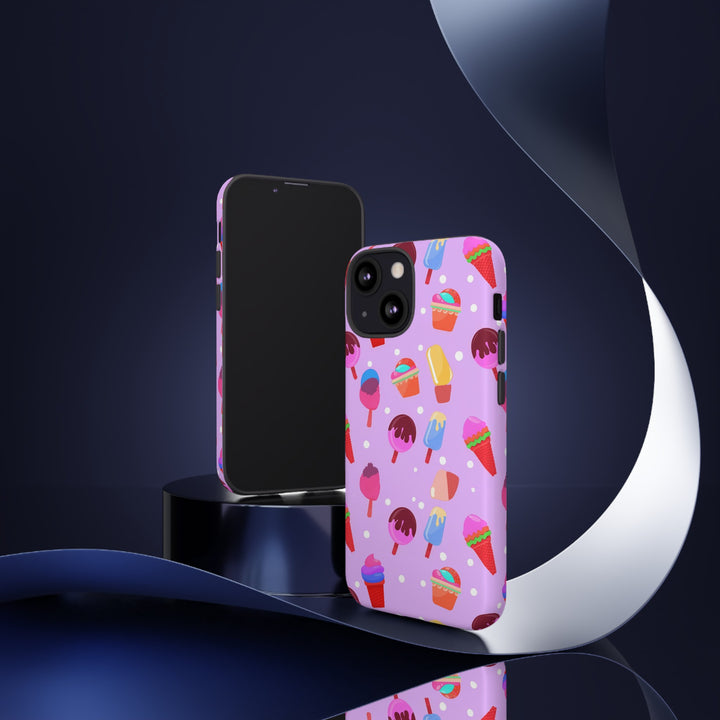 Cute Samsung Case | Cool Iphone Case | Summer Pink Ice - Cream, Samsung S24, S23, S22, S21, IPhone 15 Case | Iphone 14 Case, Iphone 13 Case - Studio40ParkLane