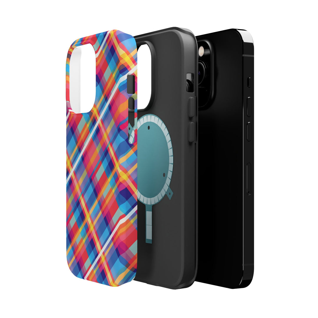 Checkered Plaid Magsafe Gift for Her Cute Phone Case for Iphone, | iPhone 16 | iPhone 15 Pro Max, Iphone 14 Pro Max, 13 12 11 10 9 8 7 - Studio40ParkLane