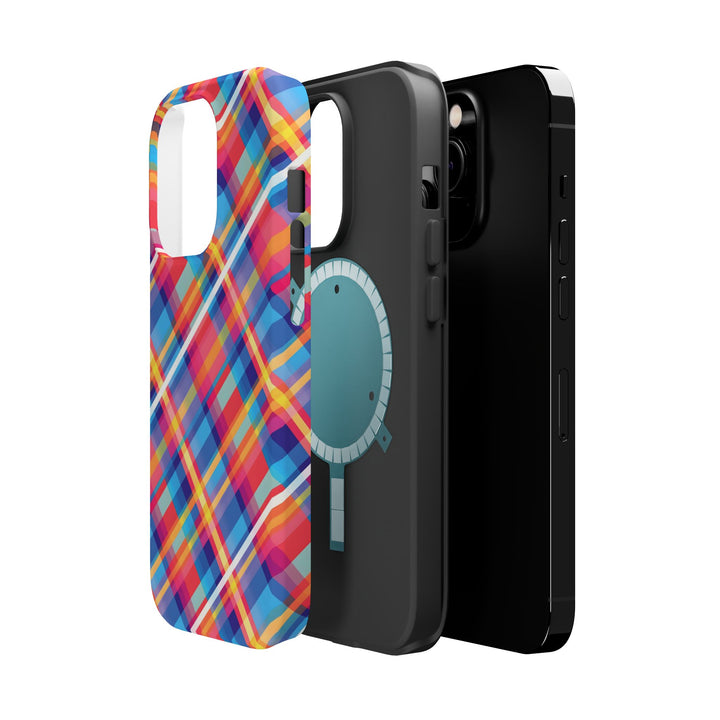 Checkered Plaid Magsafe Gift for Her Cute Phone Case for Iphone, | iPhone 16 | iPhone 15 Pro Max, Iphone 14 Pro Max, 13 12 11 10 9 8 7 - Studio40ParkLane