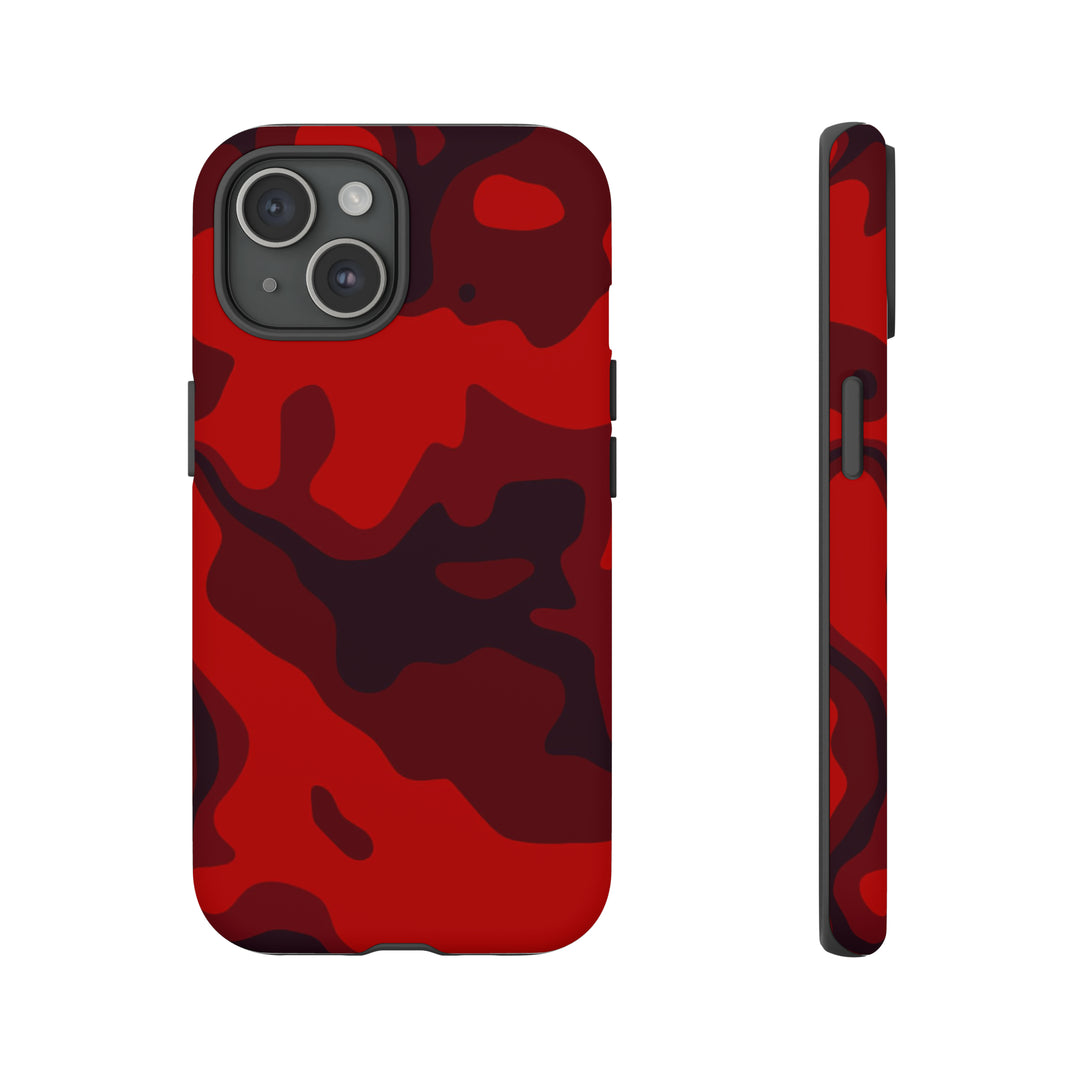 Cute IPhone Case | iPhone 15 Case | iPhone 15 Pro Max Case, Iphone 14 Case, Iphone 14 Pro Max Case IPhone Case for Art Lovers - Red Camo - Studio40ParkLane