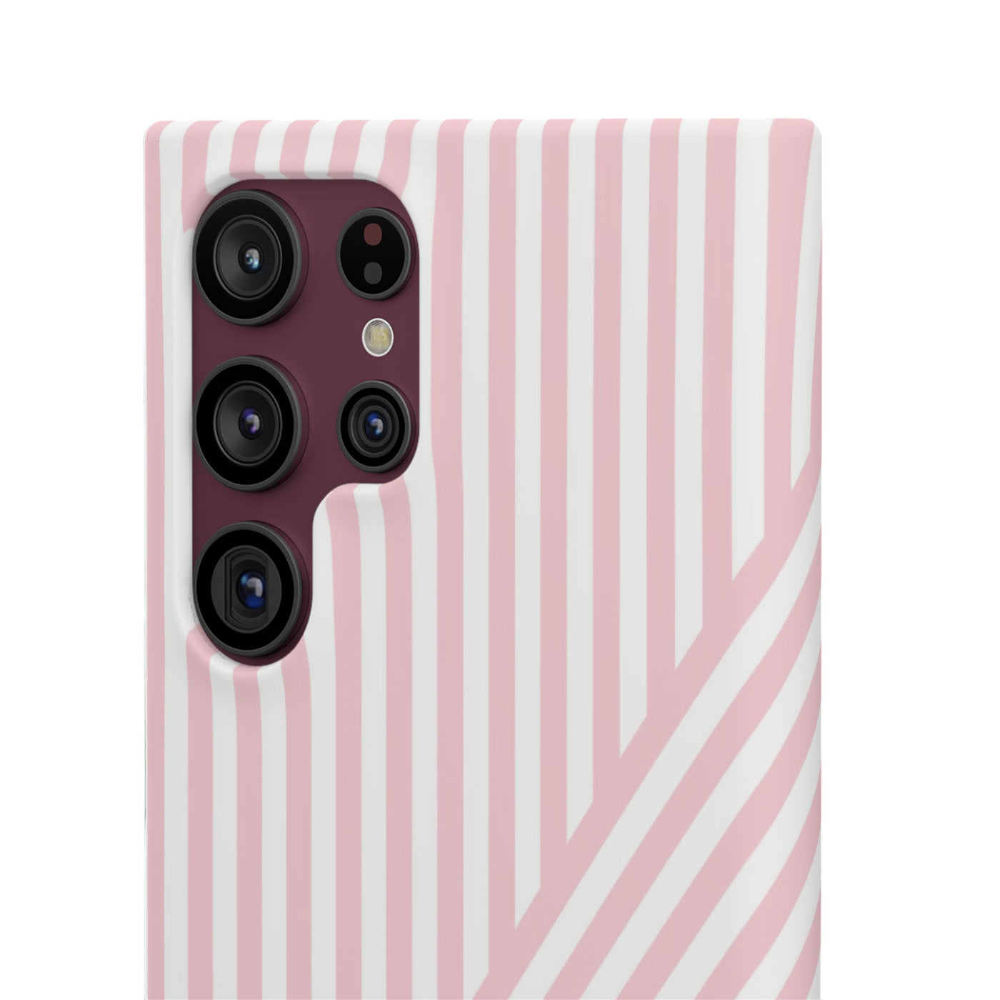 Aesthetic Sweet Pink Stripes Cute Phone Case Sleek Snap - For iPhone 17 Pro Max iPhone 16 Pro iPhone 15 Iphone 14 Plus 13 Pro 12 11 10 Gift