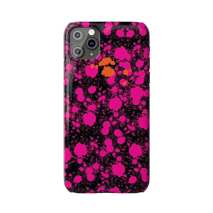 Slim Cute Phone Cases for Iphone - | iPhone 15 Case | iPhone 15 Pro Max Case, Iphone 14 Case, Iphone 14 Pro Max, Iphone 13, Pink Orange Paint Splash - Studio40ParkLane