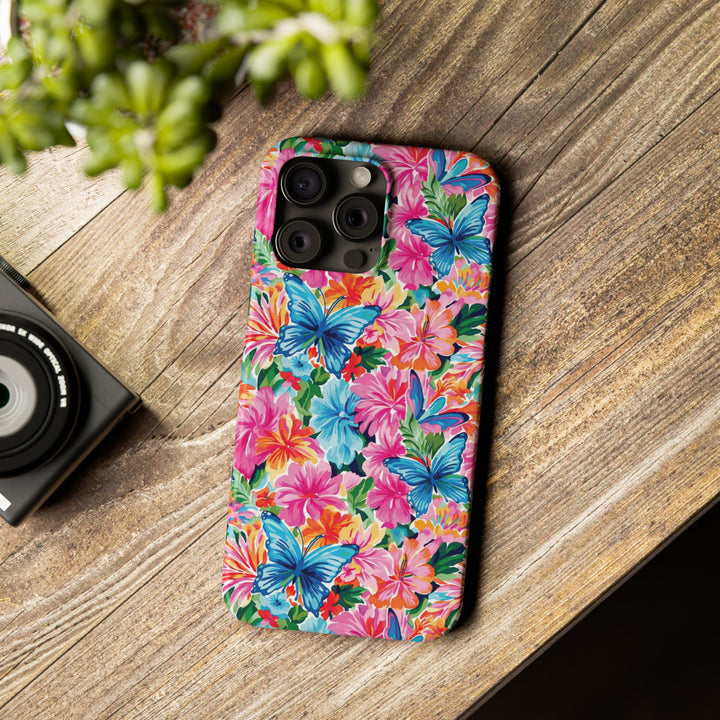 Slim Butterflies Flowers Gift for Her Cute Phone Cases for Iphone 16 Pro Max | iPhone 15 Case | iPhone 15 Pro Max Case, Iphone 14, 13, 12, 11, 10, 8, 7 - Studio40ParkLane