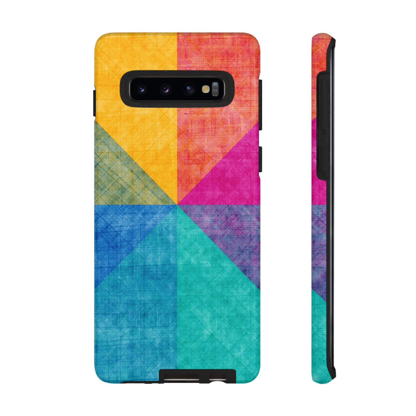 Impact Resistant, Colored Shapes, Cute Phone Cases for Samsung S24, S23, S22, S21, IPhone 15 pro Iphone 14 pro Iphone 13 IPhone 12 Iphone 11