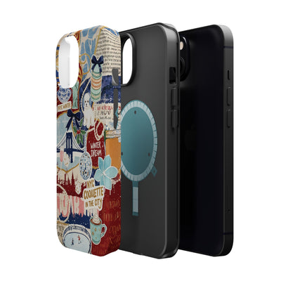 New York Winter Coquette Collage Tough Magsafe Cute Phone Cases for Iphone | iPhone 17 Pro Max Case, Iphone 16, Iphone 15 14 13 12 11 10 9