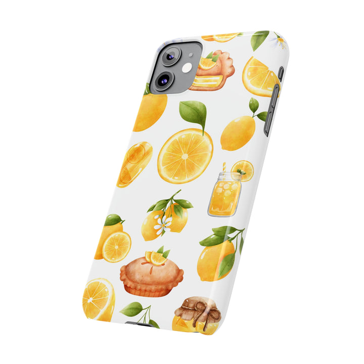 Slim Cute Phone Cases for Iphone - | iPhone 15 Case | iPhone 15 Pro Max Case, Iphone 14 Case, Iphone 14 Pro Max, Iphone 13, Summer Fruit Lemon - Studio40ParkLane