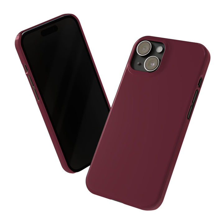 Slim Burgundy Maroon Gift for Her Aesthetic Cute Phone Case for Iphone 16 - | iPhone 15 Pro Max Case | iPhone 14 Case 13 12 11 10 9 8 7 - Studio40ParkLane
