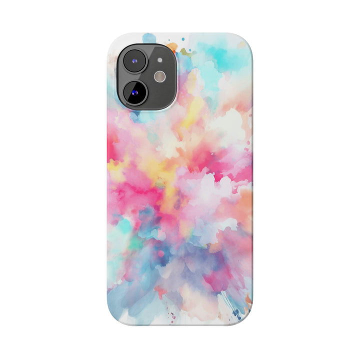Slim Paint Splash Pink Gift for Her Cute Phone Cases for Iphone 16 Pro Max | iPhone 15 Case | iPhone 15 Pro Max Case, Iphone 14, Iphone 14 Pro Max, Iphone 13 12 11 8 7 - Studio40ParkLane