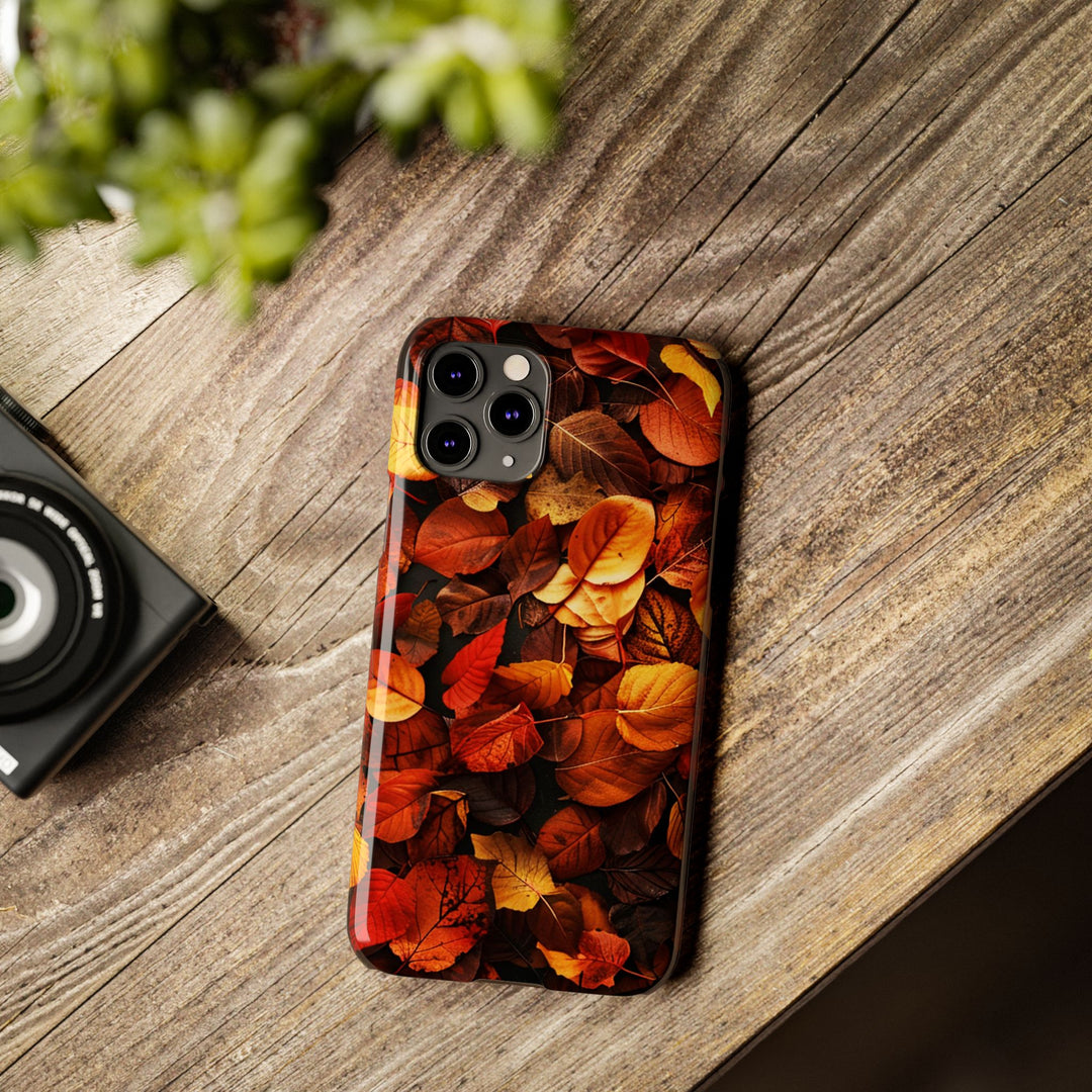 Slim Fall Autumn Leaves Gift for Her Cute Phone Cases for Iphone 16 | iPhone 15 Case | iPhone 15 Pro Max Case, Iphone 14, Iphone 14 Pro Max, Iphone 13, Slim - Studio40ParkLane