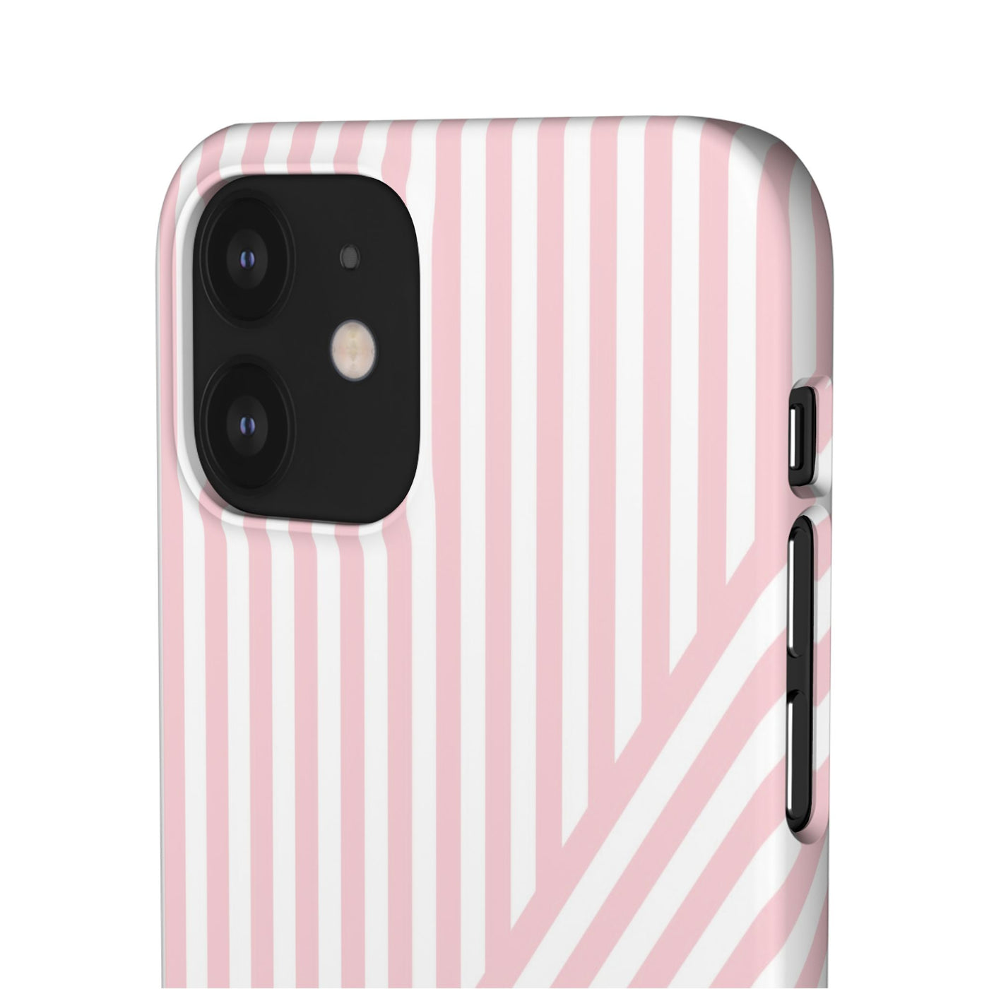 Aesthetic Sweet Pink Stripes Cute Phone Case Sleek Snap - For iPhone 17 Pro Max iPhone 16 Pro iPhone 15 Iphone 14 Plus 13 Pro 12 11 10 Gift