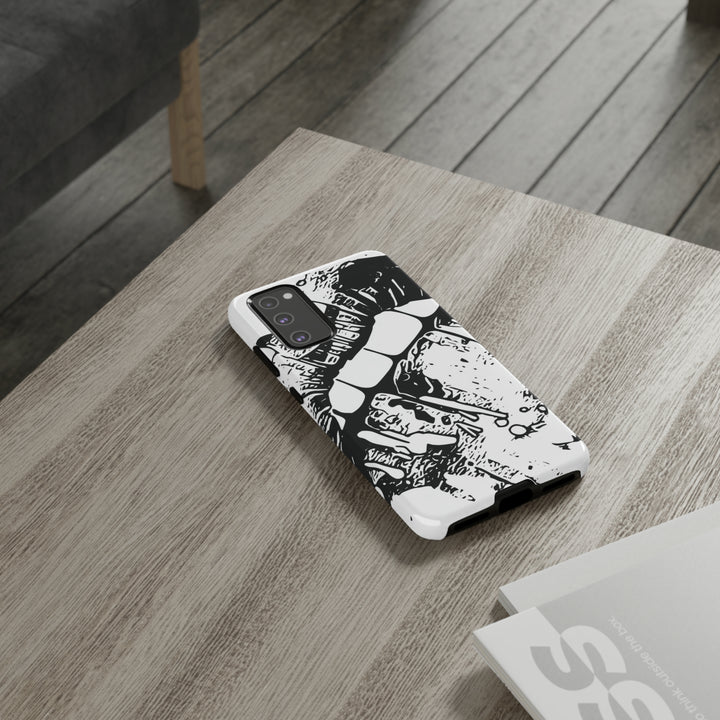 Cute Samsung Phone Case | Aesthetic Samsung Phone Case | Smile Lips Black White | Galaxy S23, S22, S21, S20 | Luxury Double Layer | Cool - Studio40ParkLane