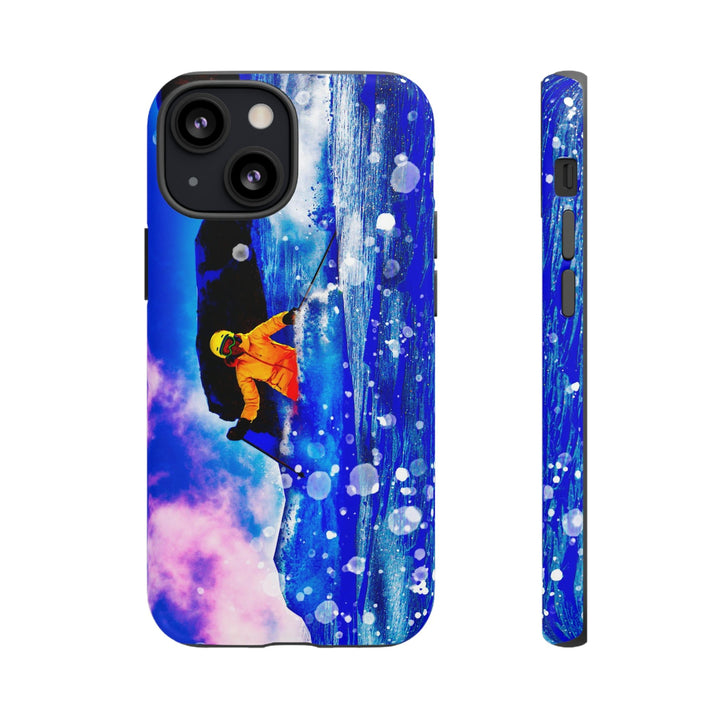 Cute IPhone Case | iPhone 15 Case | iPhone 15 Pro Max Case, Iphone 14 Case, Iphone 14 Pro Max Case IPhone Case for Art Lovers, Skier Mountain - Studio40ParkLane